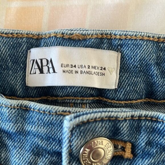 Zara Skinny Jeans SIZE 2 GUC Blue - Picture 4 of 6